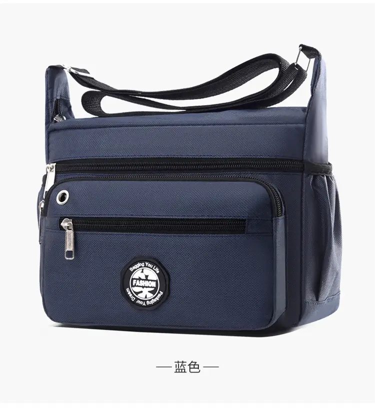 Men's Large Capacity Shoulder Bag Green — feature 20
