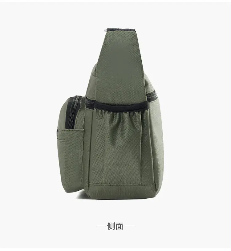 Men's Large Capacity Shoulder Bag Green — feature 23