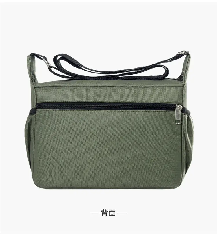 Men's Large Capacity Shoulder Bag Green — feature 24