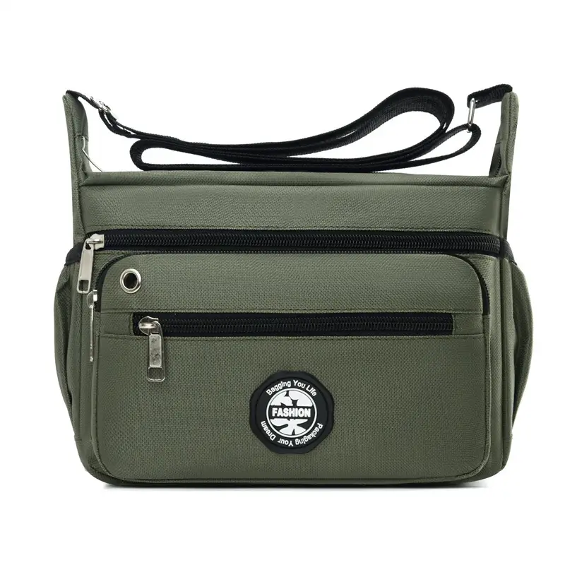 Men's Large Capacity Shoulder Bag Green - Image 2