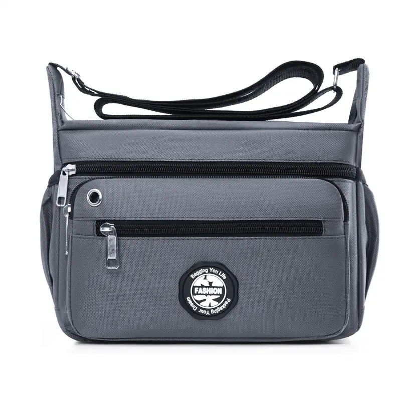 Men's Large Capacity Shoulder Bag Green - Image 3