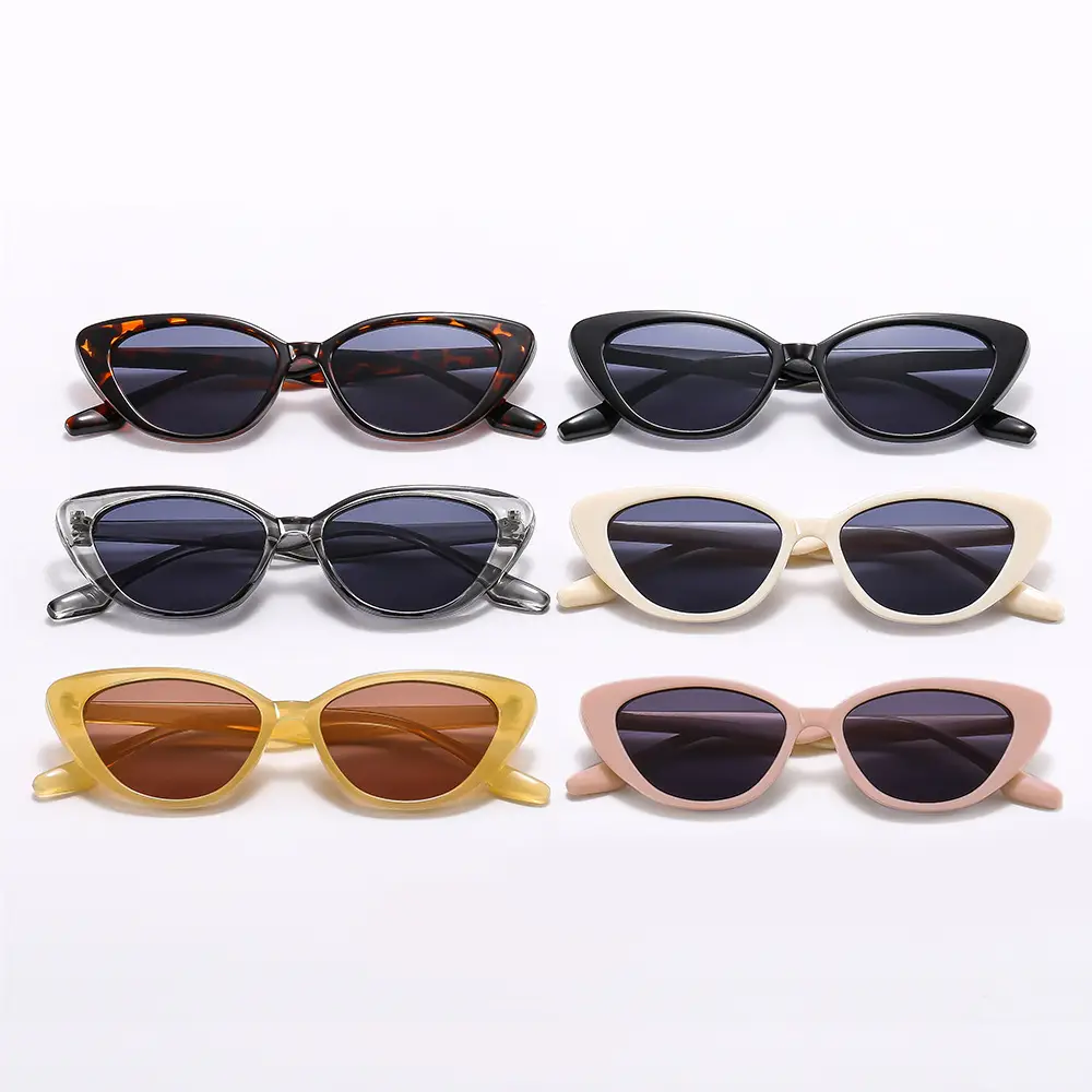 Cat-Eye Sunglasses for Women Men Transparent Frame - Image 10