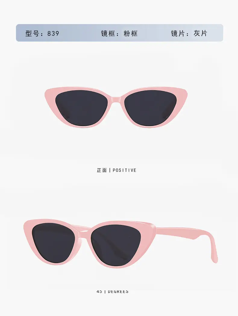 Cat-Eye Sunglasses for Women Men Transparent Frame — feature 9