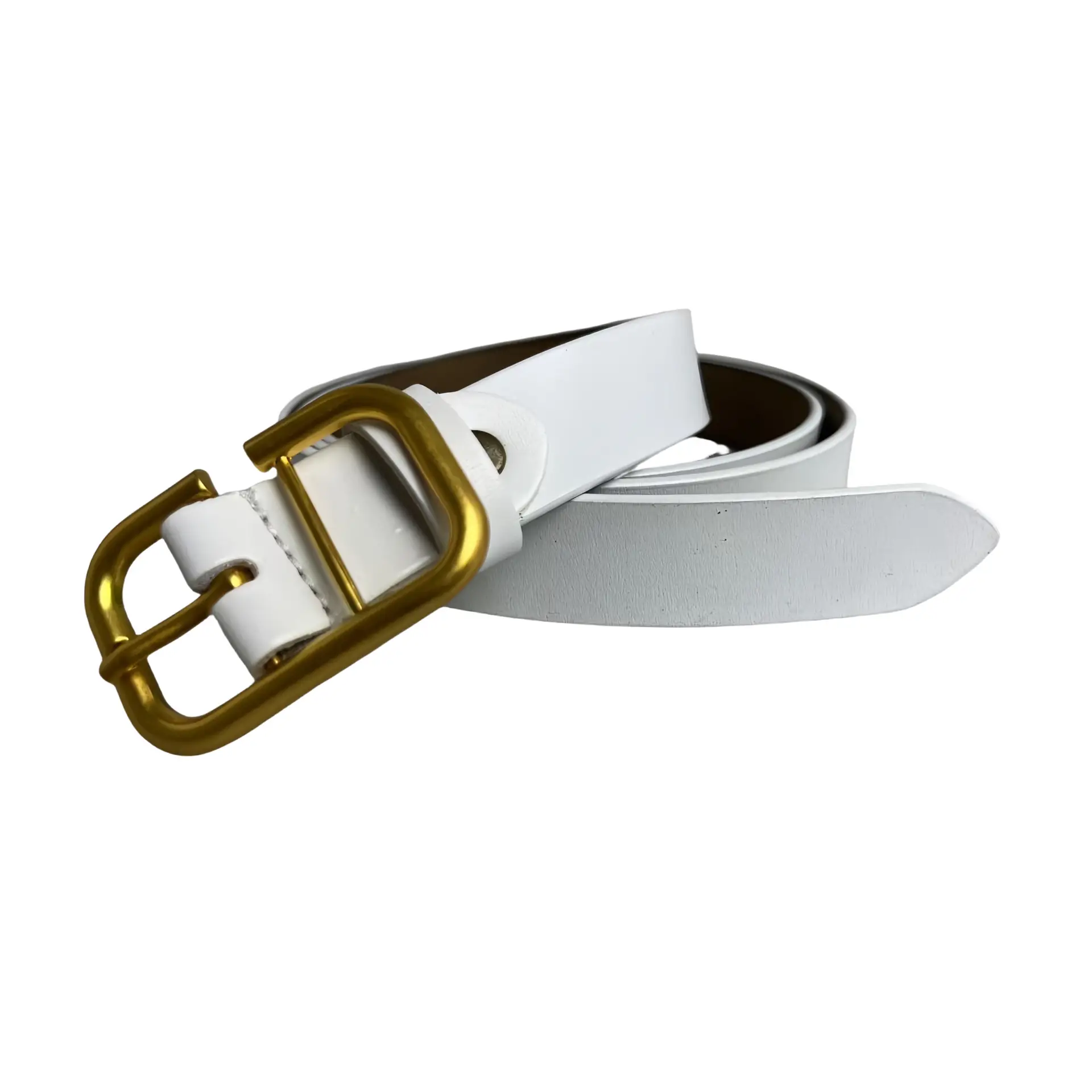 Women's Genuine Leather Pin Buckle Belt Black — feature 16