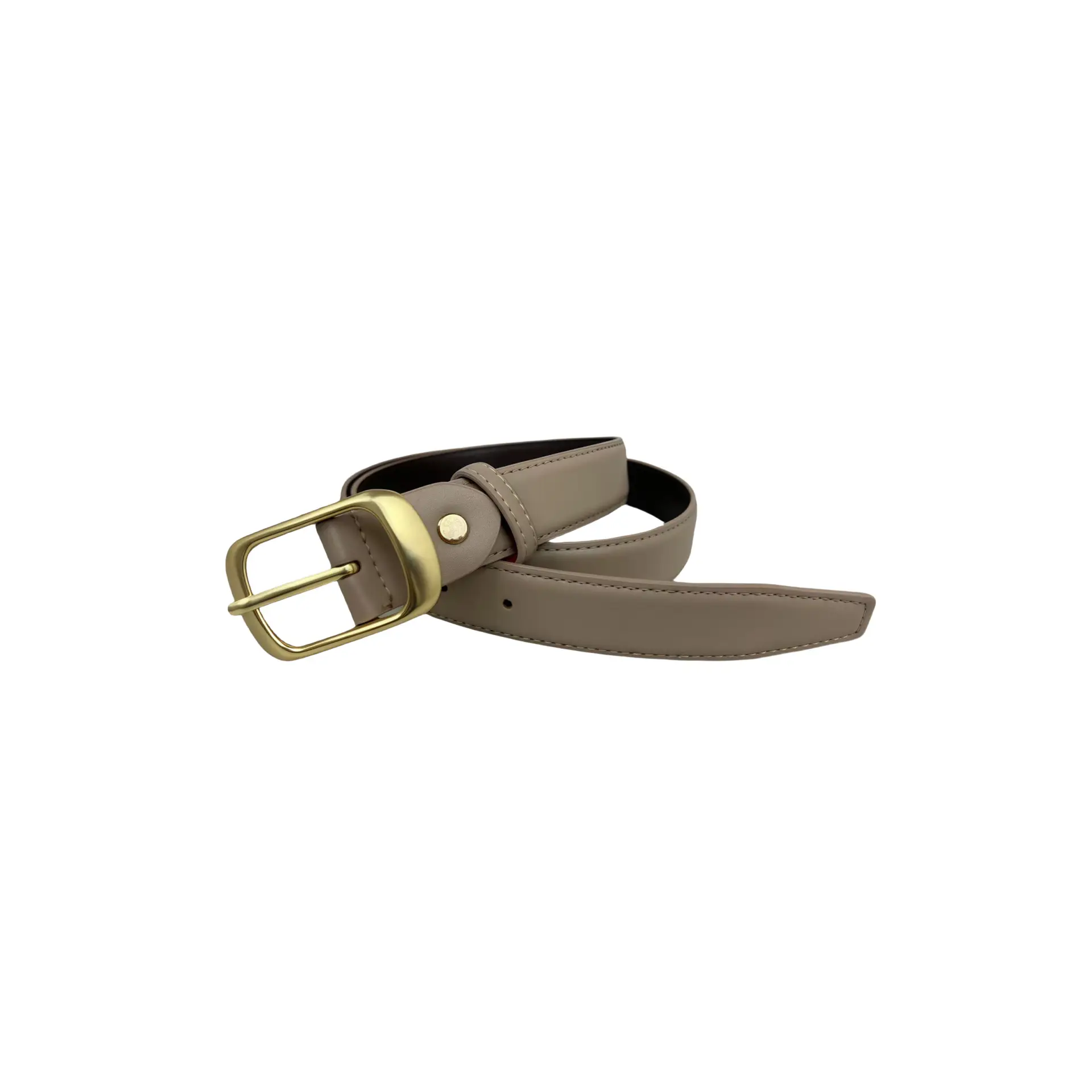 Women's Genuine Leather Pin Buckle Belt Black - Image 12