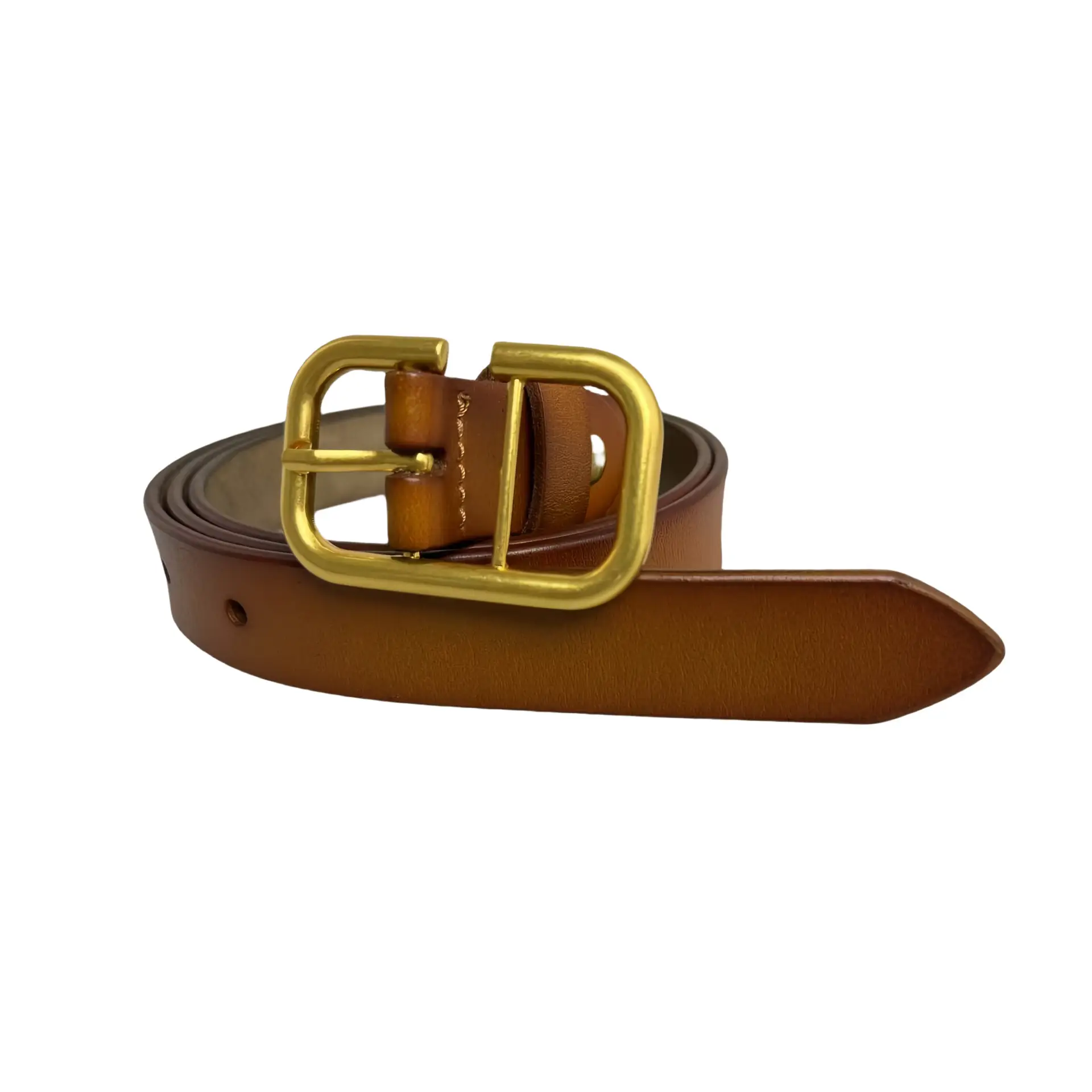 Women's Genuine Leather Pin Buckle Belt Black - Image 25