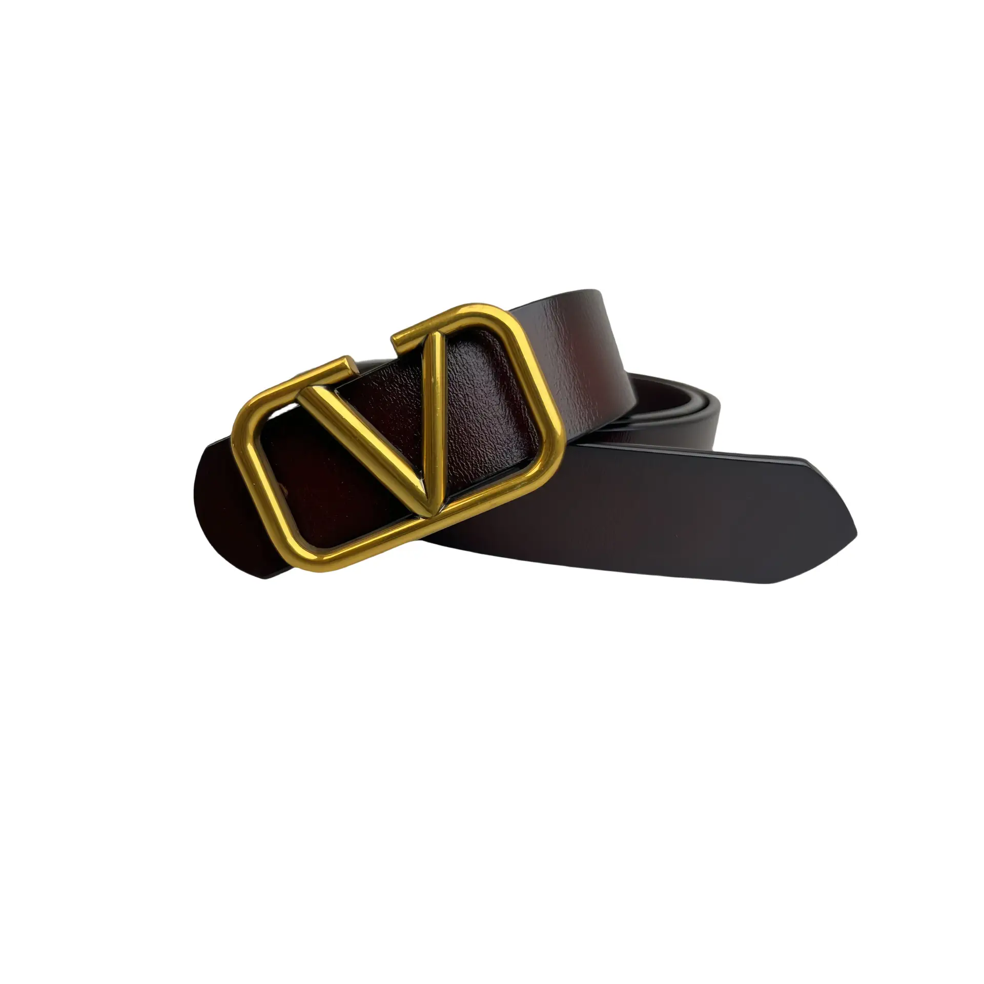 Women's Genuine Leather Pin Buckle Belt Black - Image 27