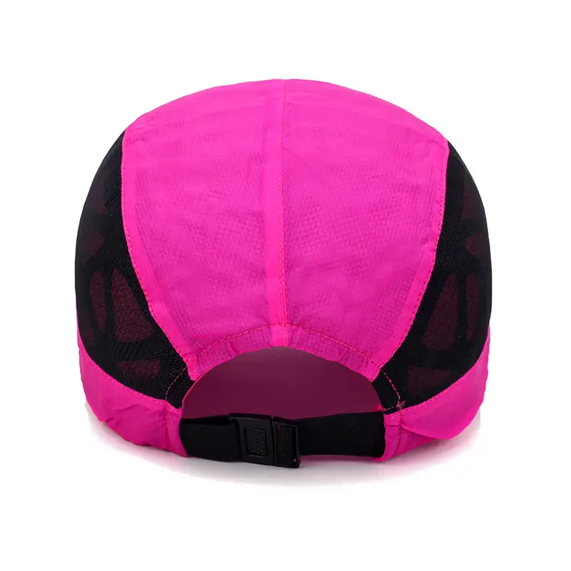 Men Sports Cap Quick Dry Fishing Hat Pink Mesh - Image 8