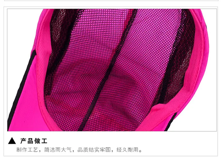 Men Sports Cap Quick Dry Fishing Hat Pink Mesh — feature 11