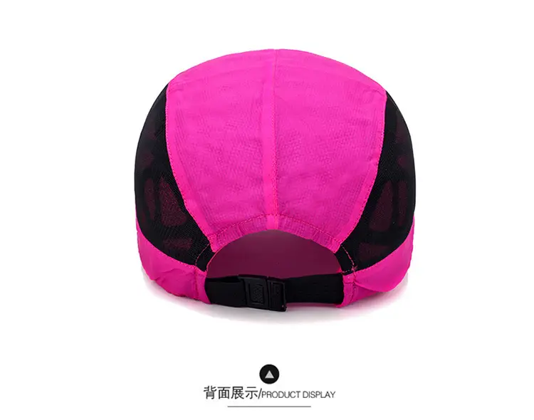 Men Sports Cap Quick Dry Fishing Hat Pink Mesh — feature 7
