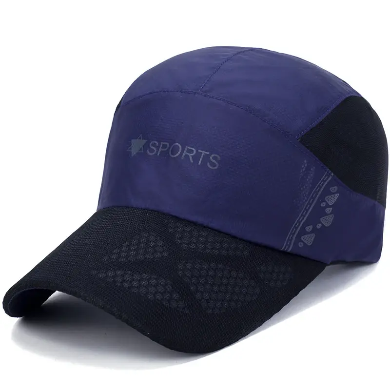 Men Sports Cap Quick Dry Fishing Hat Pink Mesh - Image 2