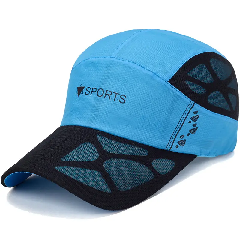Men Sports Cap Quick Dry Fishing Hat Pink Mesh - Image 3