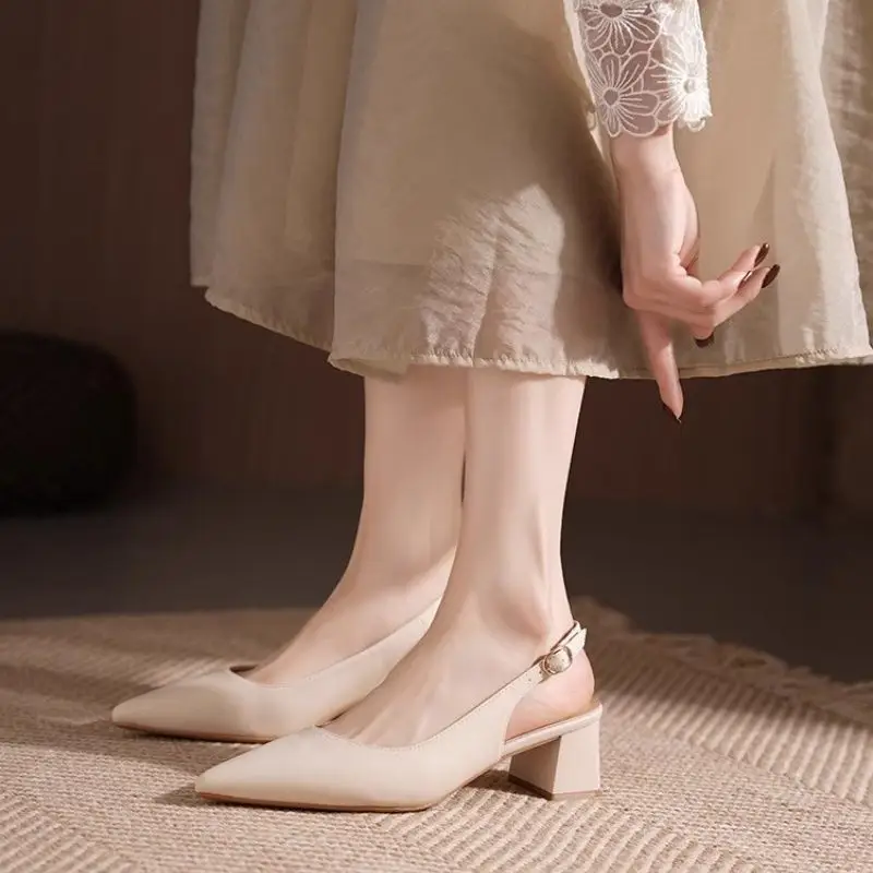 Pointed Toe French Heel Sandals for Women 2026 - Image 3