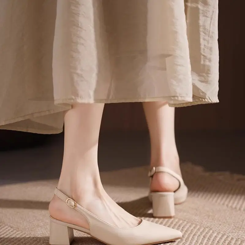 Pointed Toe French Heel Sandals for Women 2026 - Image 5
