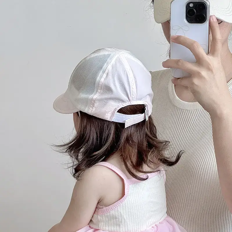 Baby Mesh Sun Hat with Large Brim for Girls - Image 6