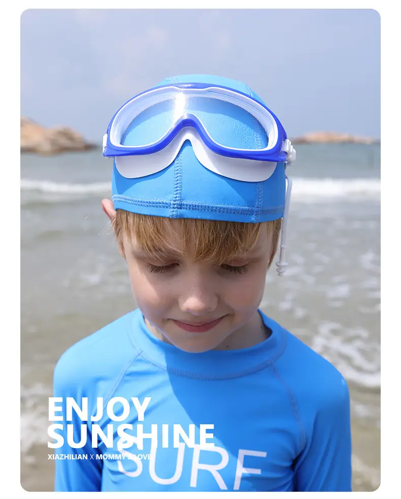 Trendy Dopamine Color Kidsren's Swimming Goggles Waterproof and Anti-Fog High-Definition Large Frame Swimming for Boys and Girls Swimming and Diving 3-14 Years Old — feature 12