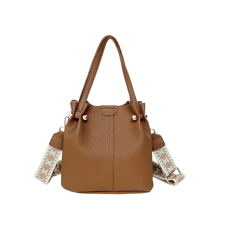 Black Korean Textured Shoulder Bag for Women - Image 9