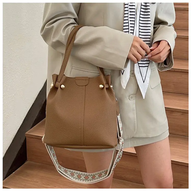 Black Korean Textured Shoulder Bag for Women — feature 17