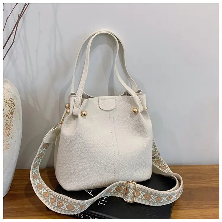 Black Korean Textured Shoulder Bag for Women — feature 22