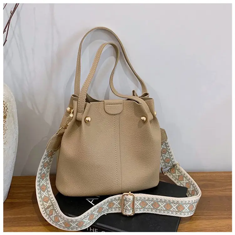 Black Korean Textured Shoulder Bag for Women — feature 24