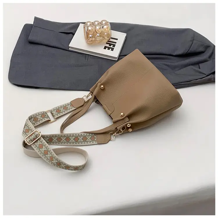 Black Korean Textured Shoulder Bag for Women — feature 29