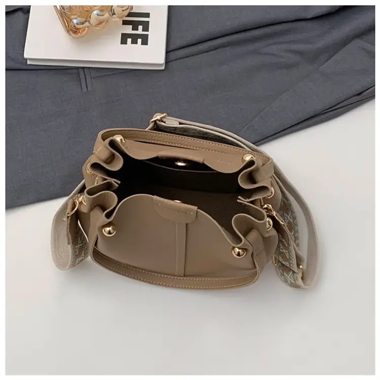 Black Korean Textured Shoulder Bag for Women — feature 30