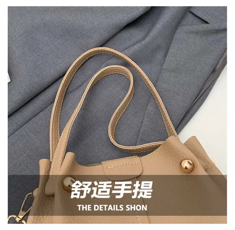 Black Korean Textured Shoulder Bag for Women — feature 7