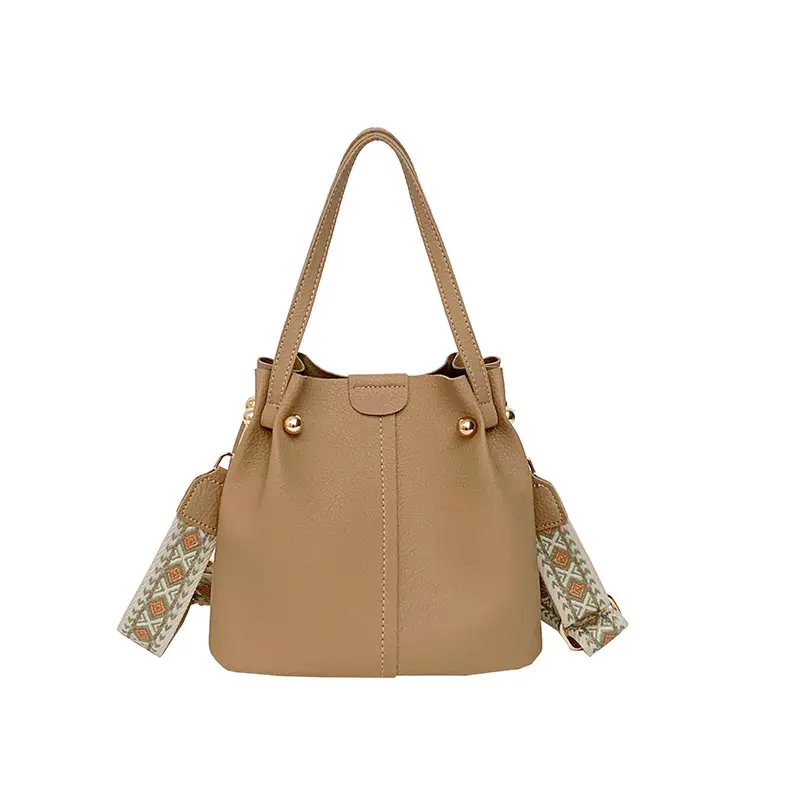 Black Korean Textured Shoulder Bag for Women - Image 2