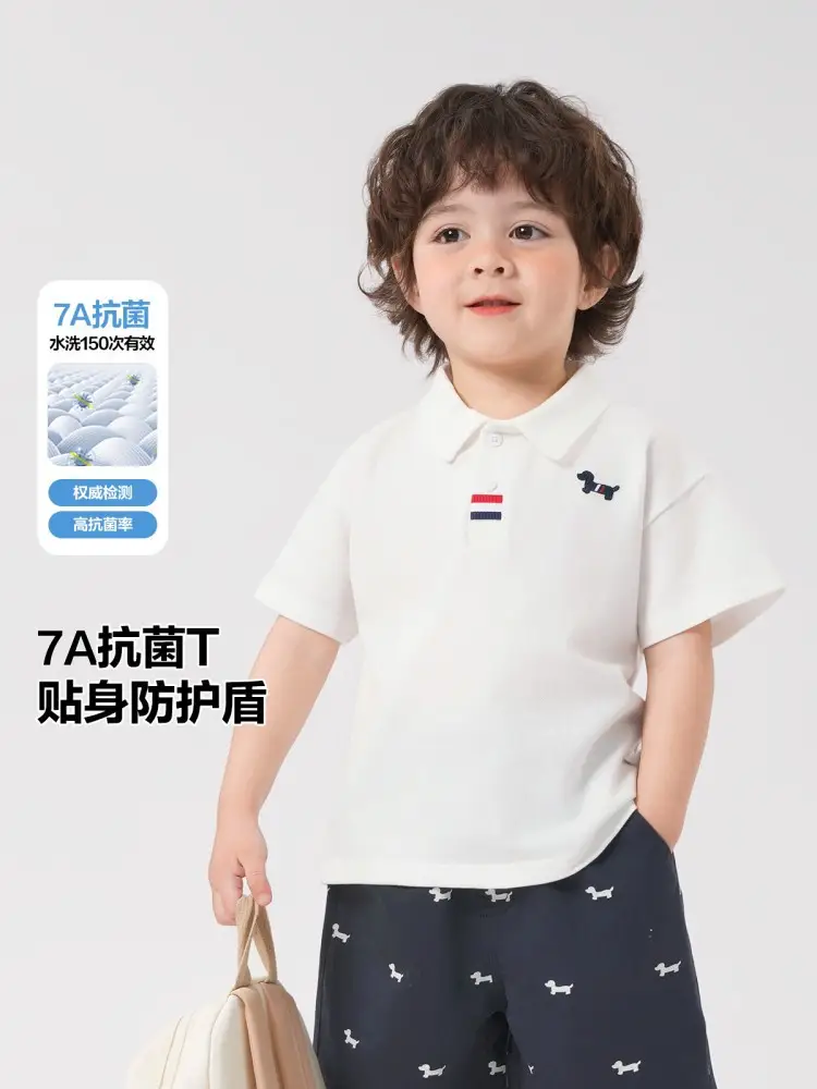 Right European Style Boys' Polo Shirt Short Sleeve Summer Wear 2026 New - Image 3