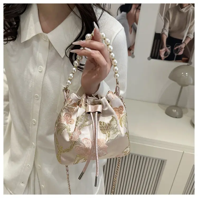 Pearl Embroidered Hand-Carrying Bag for Women — feature 14