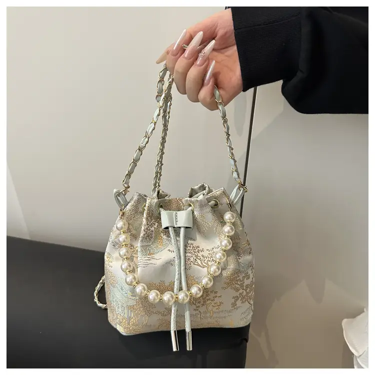 Pearl Embroidered Hand-Carrying Bag for Women — feature 17