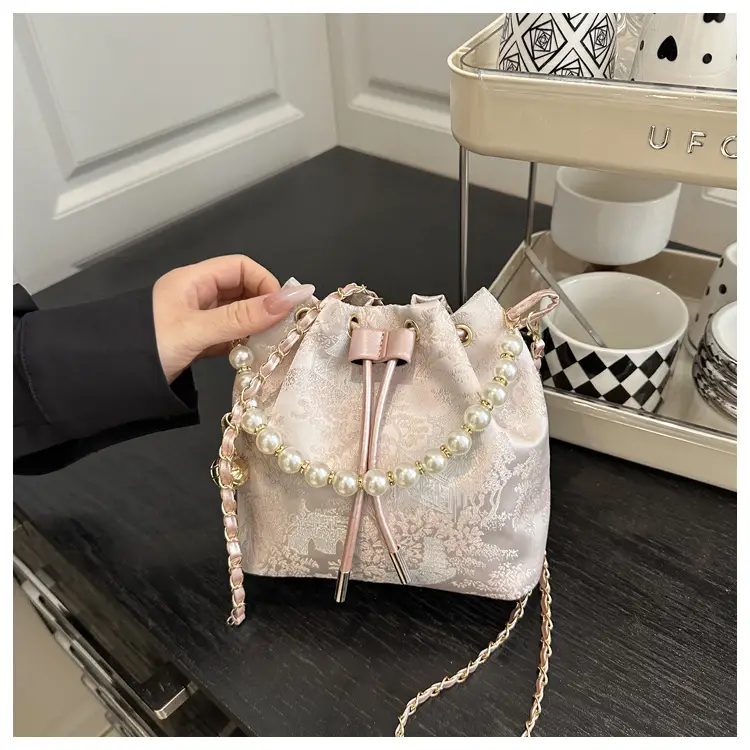 Pearl Embroidered Hand-Carrying Bag for Women — feature 20