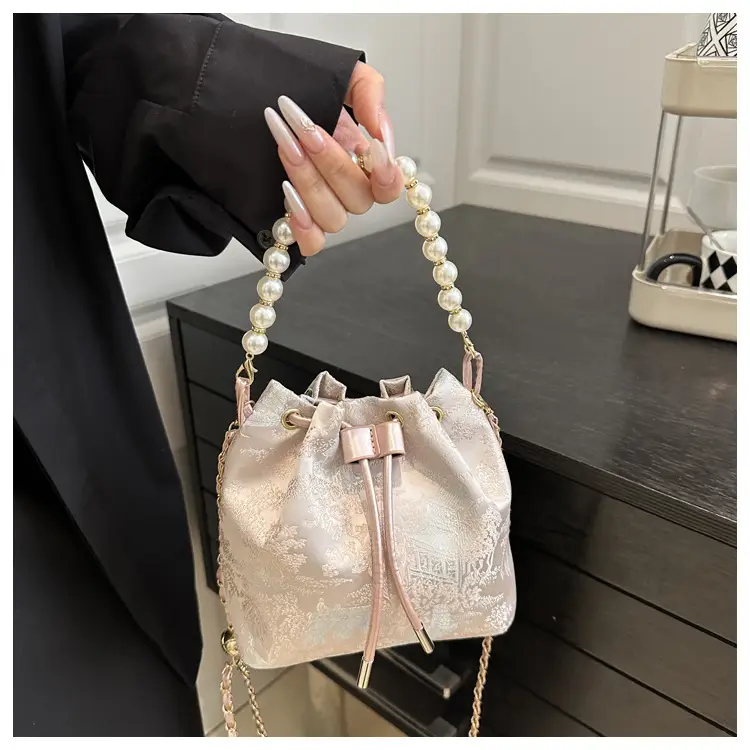 Pearl Embroidered Hand-Carrying Bag for Women — feature 21