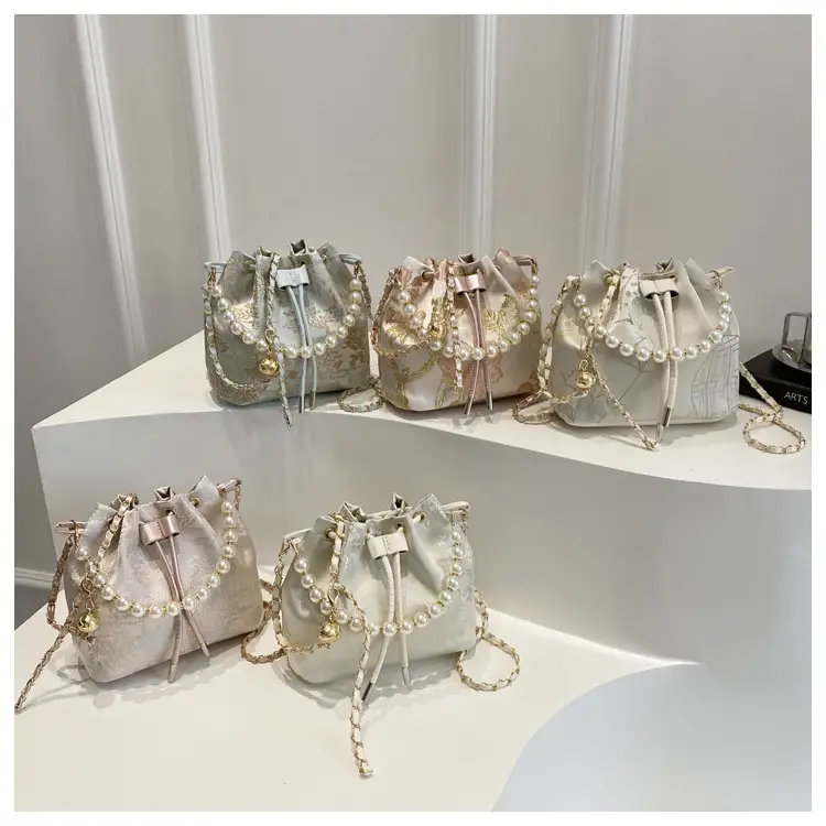 Pearl Embroidered Hand-Carrying Bag for Women — feature 27