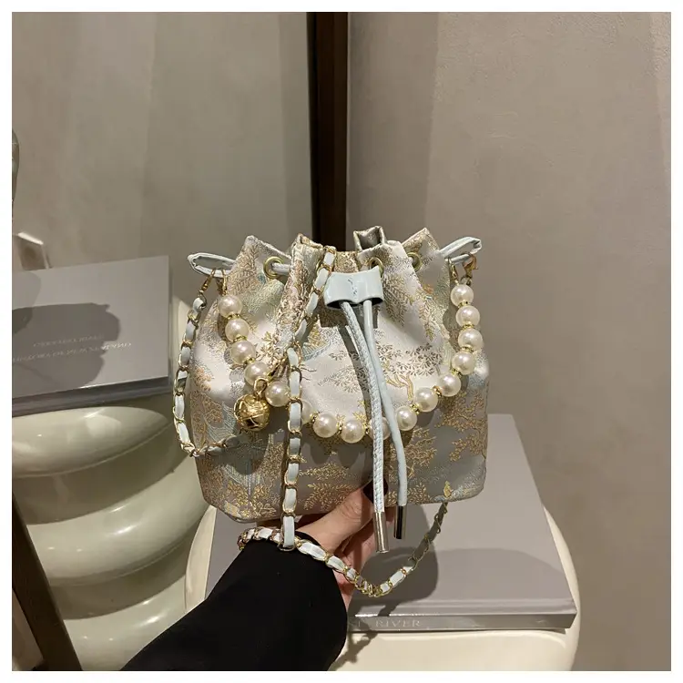 Pearl Embroidered Hand-Carrying Bag for Women — feature 29