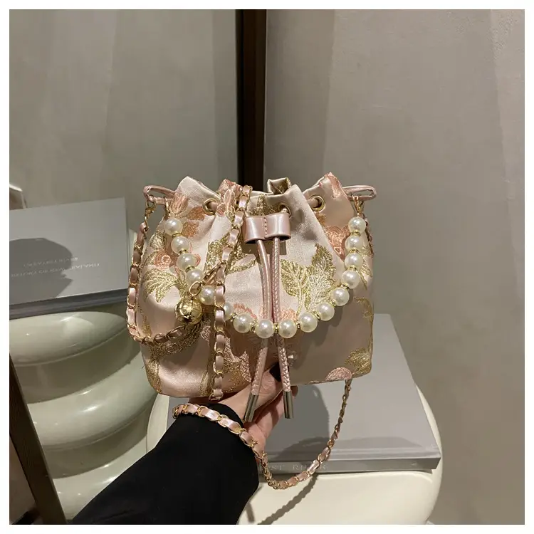 Pearl Embroidered Hand-Carrying Bag for Women — feature 30