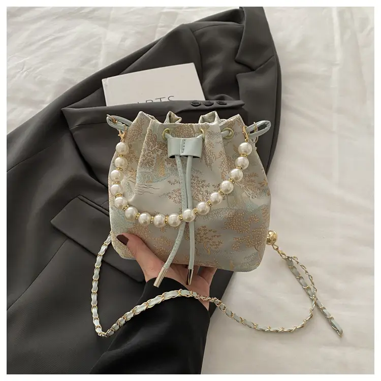 Pearl Embroidered Hand-Carrying Bag for Women — feature 33