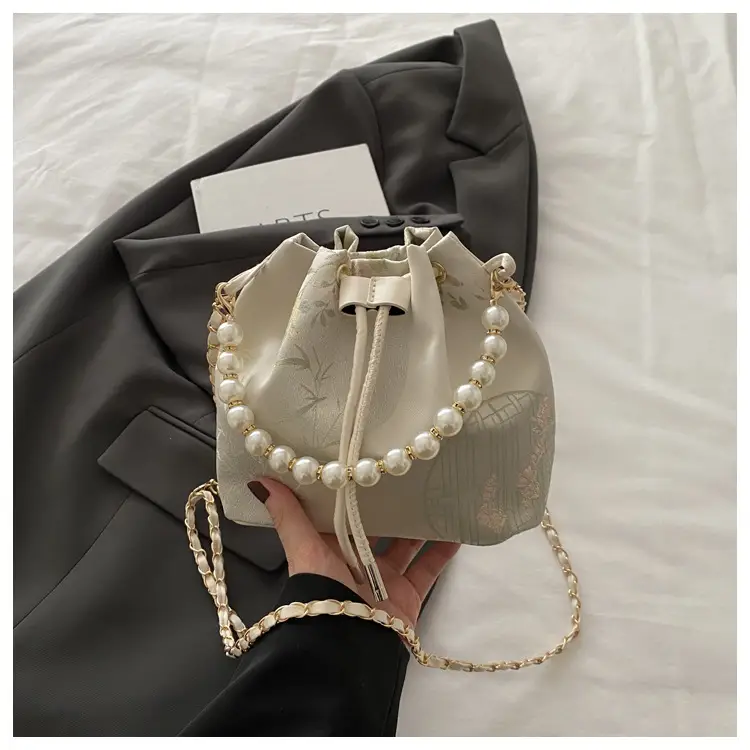 Pearl Embroidered Hand-Carrying Bag for Women — feature 35