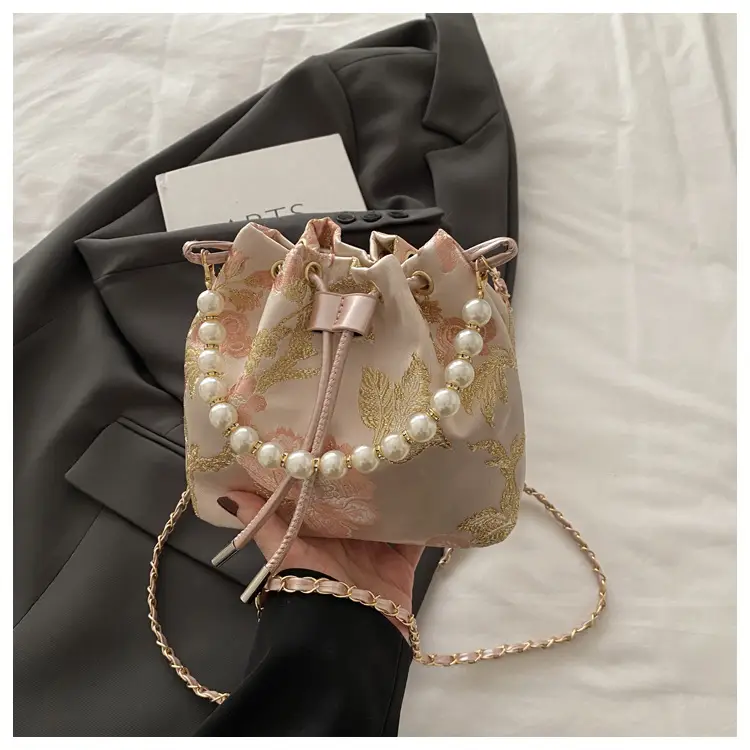 Pearl Embroidered Hand-Carrying Bag for Women — feature 37