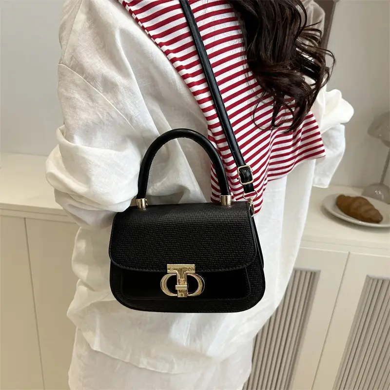 2025 New High-End Beige White Embroidered Shoulder Bag - Image 8