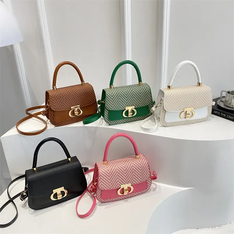 2025 New High-End Beige White Embroidered Shoulder Bag - Image 9