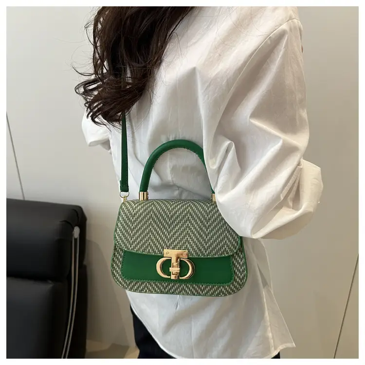 2025 New High-End Beige White Embroidered Shoulder Bag — feature 25