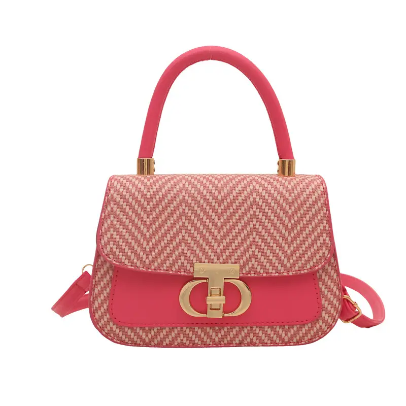 2025 New High-End Beige White Embroidered Shoulder Bag - Image 3