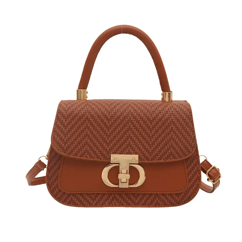 2025 New High-End Beige White Embroidered Shoulder Bag - Image 4