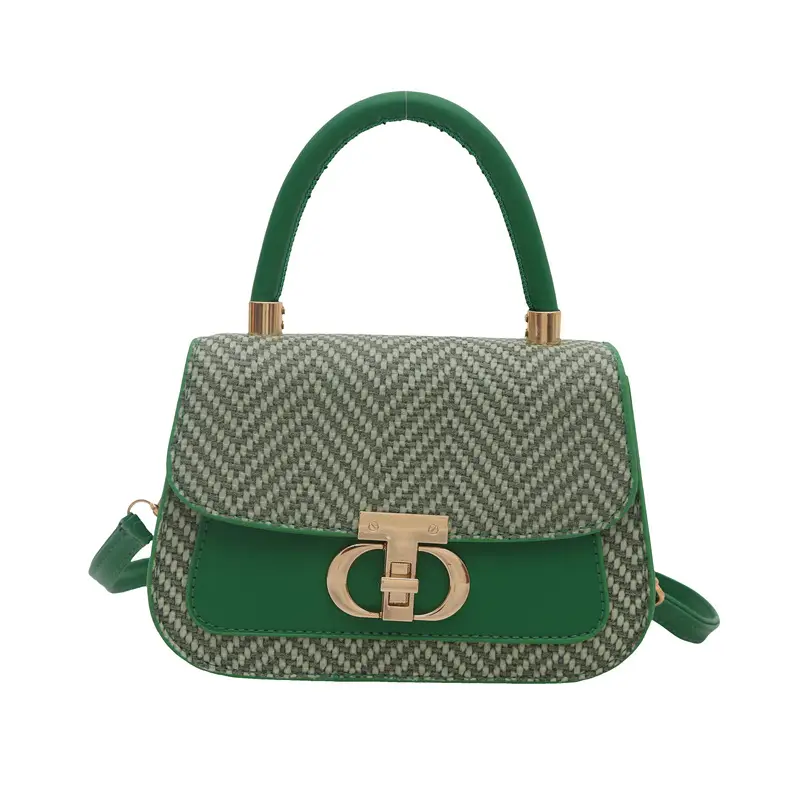 2025 New High-End Beige White Embroidered Shoulder Bag - Image 5