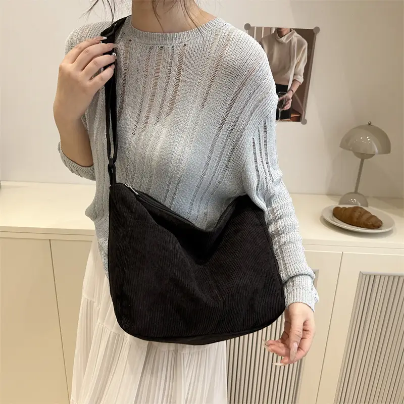 Green Textured Shoulder Bag for Students & Daily Use