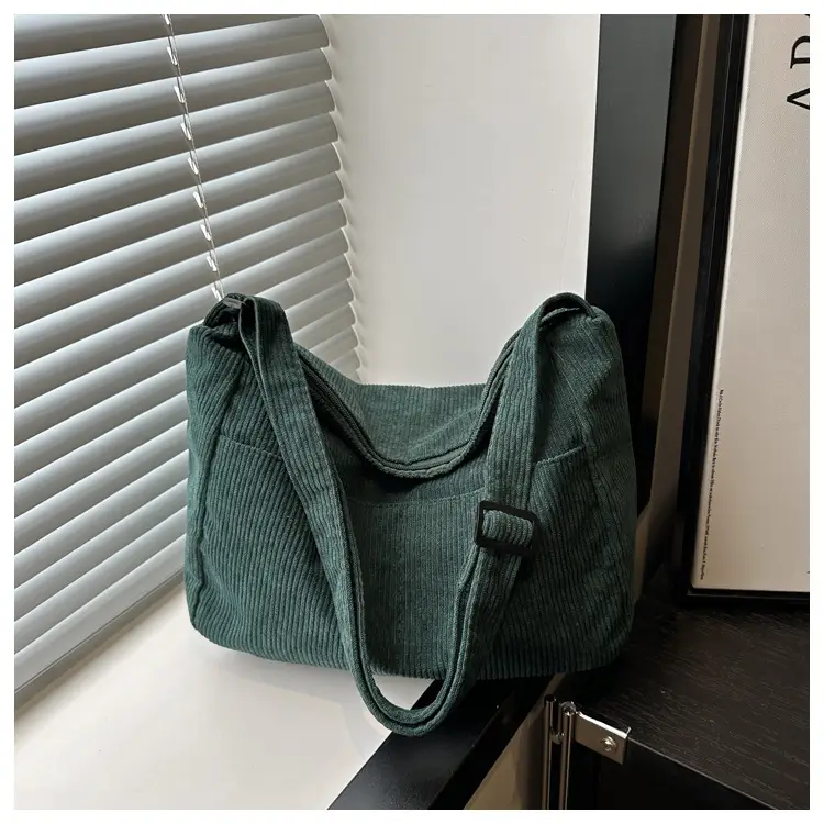 Green Textured Shoulder Bag for Students & Daily Use — feature 15
