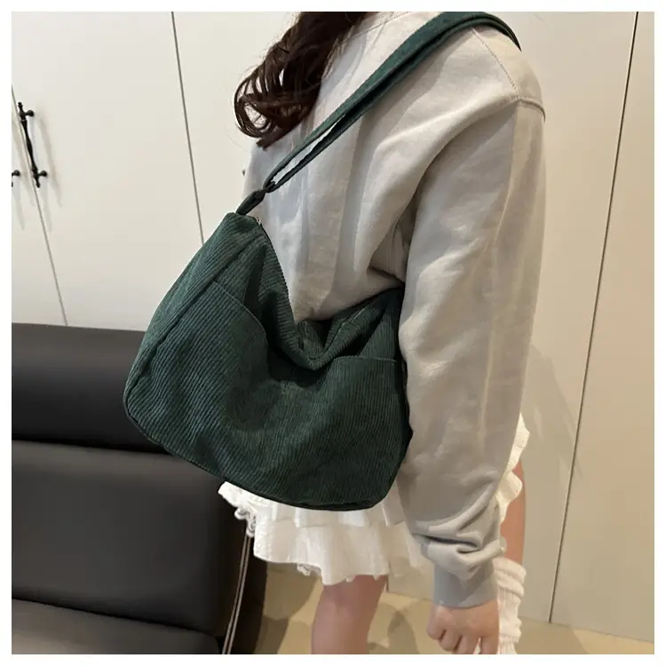 Green Textured Shoulder Bag for Students & Daily Use — feature 36