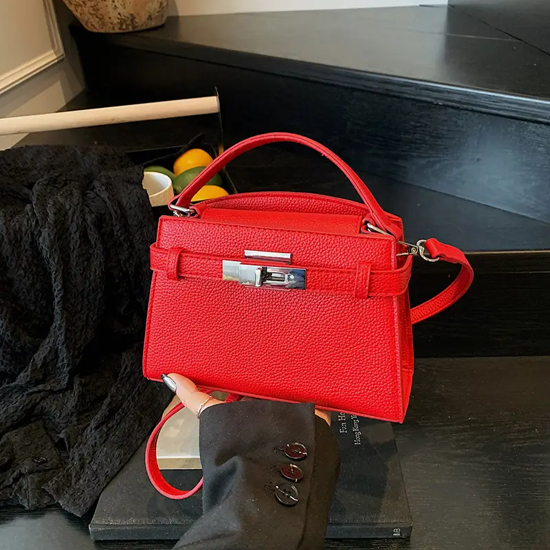 Red Korean Style Shoulder Bag for Women 2026 - Image 2