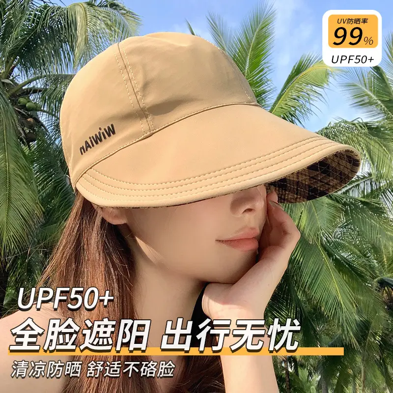 Women Plaid Fisherman Hat UV Protection Large Cap